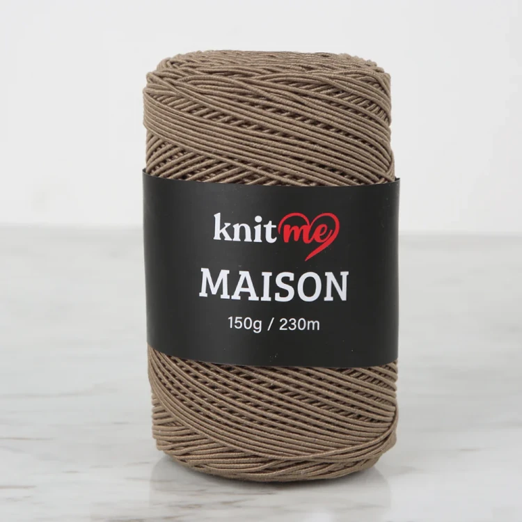 Knitme MAISON Brązowa włóczka dziewiarska - KNM21.webp