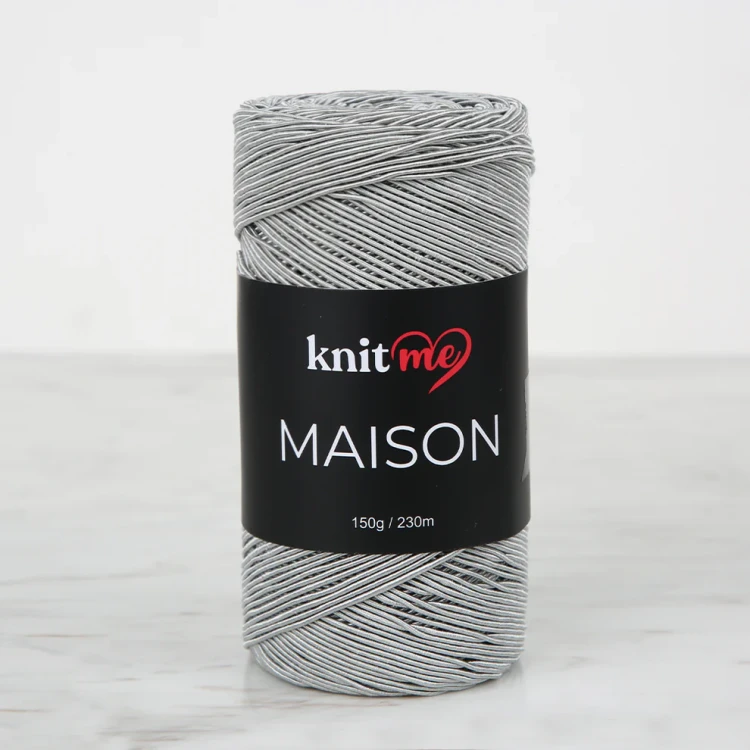 Knitme MAISON Szara włóczka dziewiarska - KNM27.webp