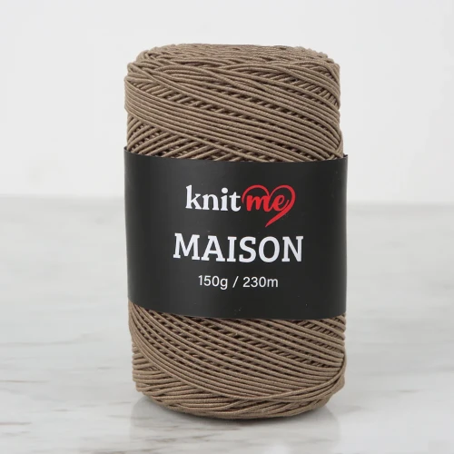 Knitme MAISON Brązowa włóczka dziewiarska - KNM21.webp