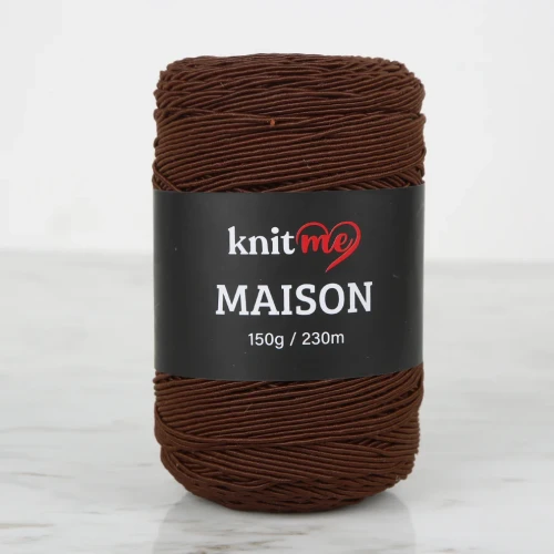 Knitme MAISON Brązowa włóczka dziewiarska - KNM24.webp